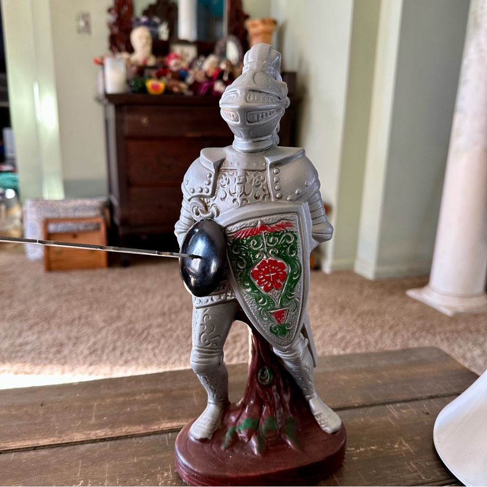 Vintage Ceramic Knight Armor Letter Opener Samurai Japan Desk Office figurine